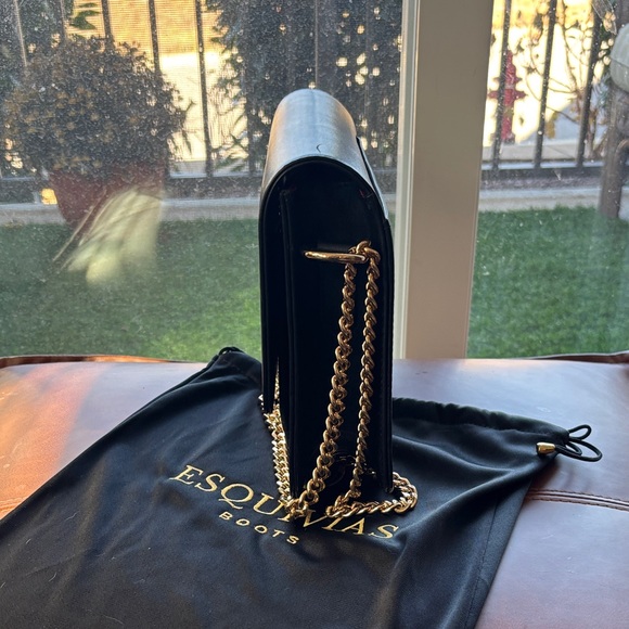 Black and Gold Crossbody Bag - Picture 3 of 5